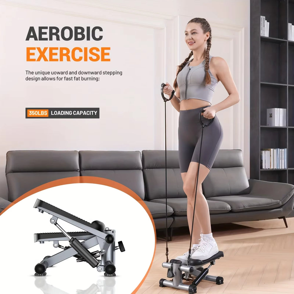 Indoor Fitness Equipment Exercise Steppers 350Lbs Hydraulic Fitness Stair Multifunctional Climbing Pedal Machine Mini Stepper